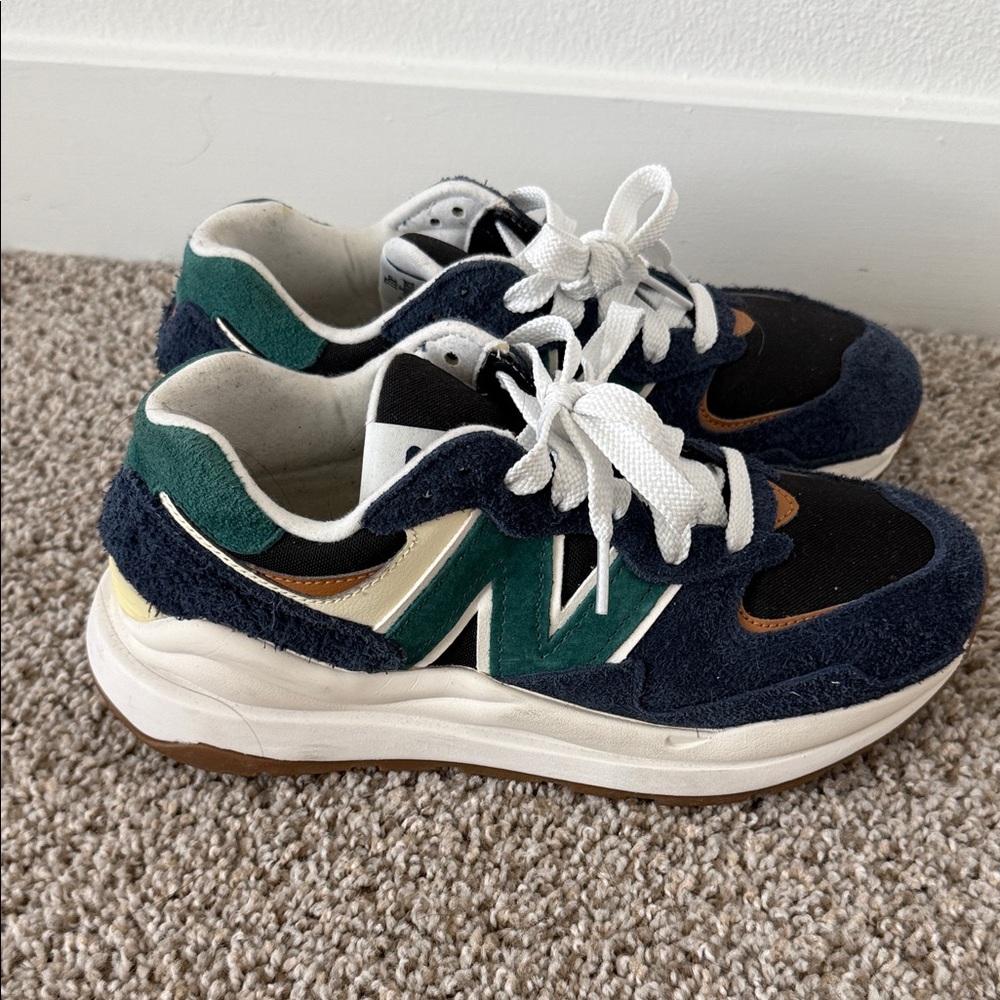 New Balance Blue and Green Sneakers